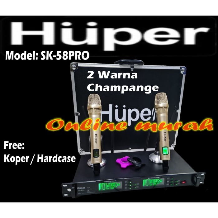 mic wireles huper sk58 pro huper sk58pro huper sk 58 pro garansi resmi