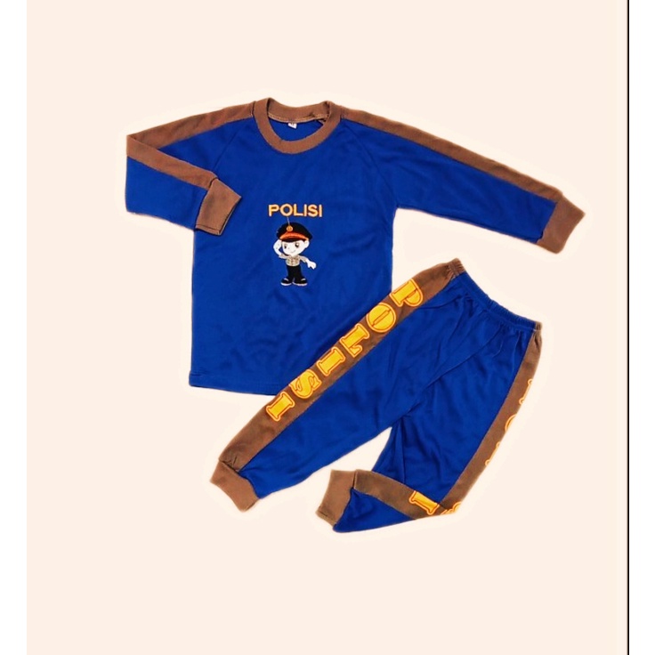 FREE ONGKIR GSM PROMO STELAN KAOS BAJU POLISI TENTARA ANAK 1 2 3 4 5 6 7 8 TAHUN TRAINING PIYAMA