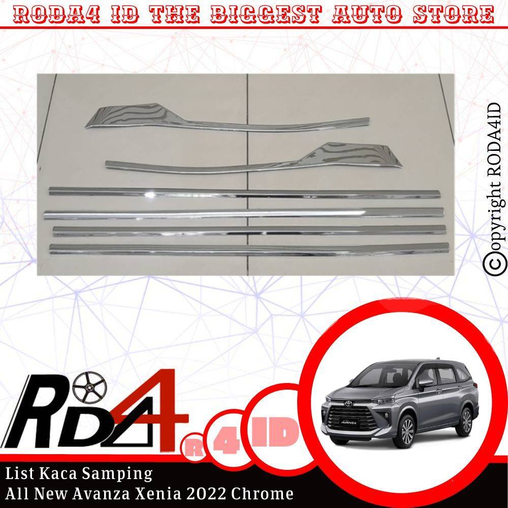 List Kaca Samping Belakang Window Liner All new Avanza Xenia 2022 Chrome