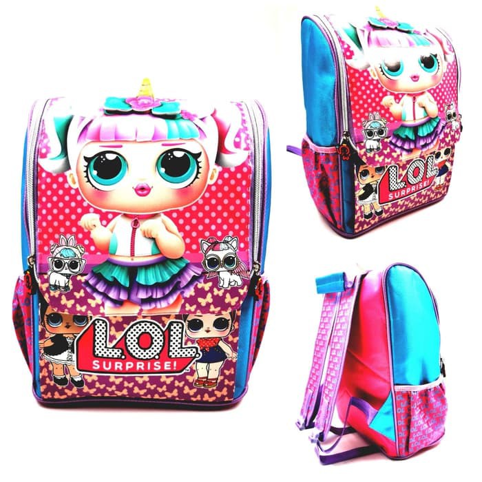  Tas  Sekolah  Anak LOL  Unicorn timbul Jepang Shopee 