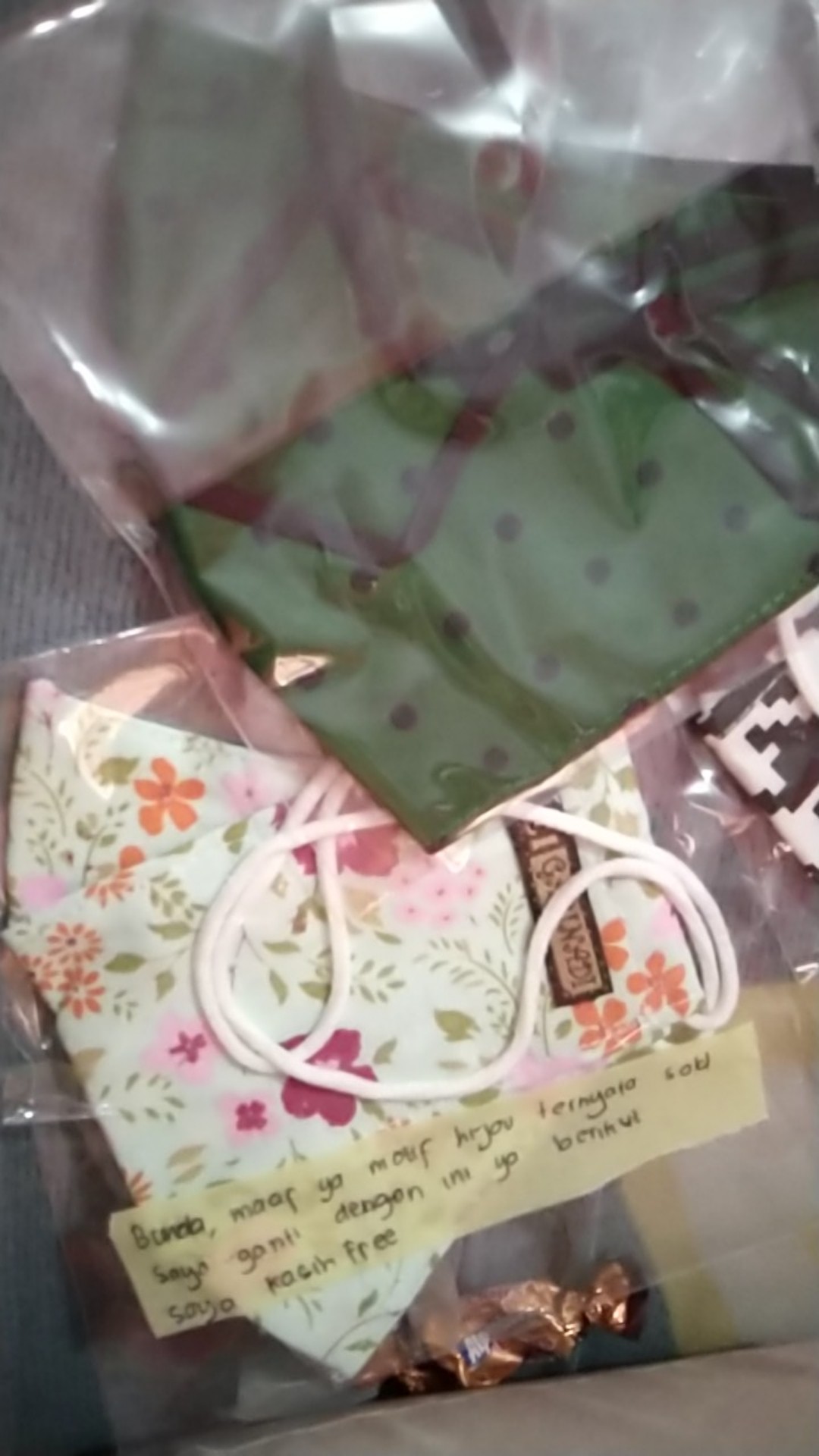 Masker Kain Motif Lucu ( 2 Ply) Headloop/earloop