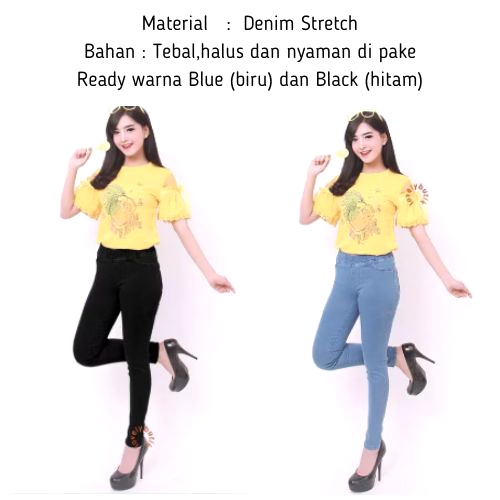 Lovelybutik - Celana Jeans Wanita Legging Jeans Murah Legging Muslimah Murah