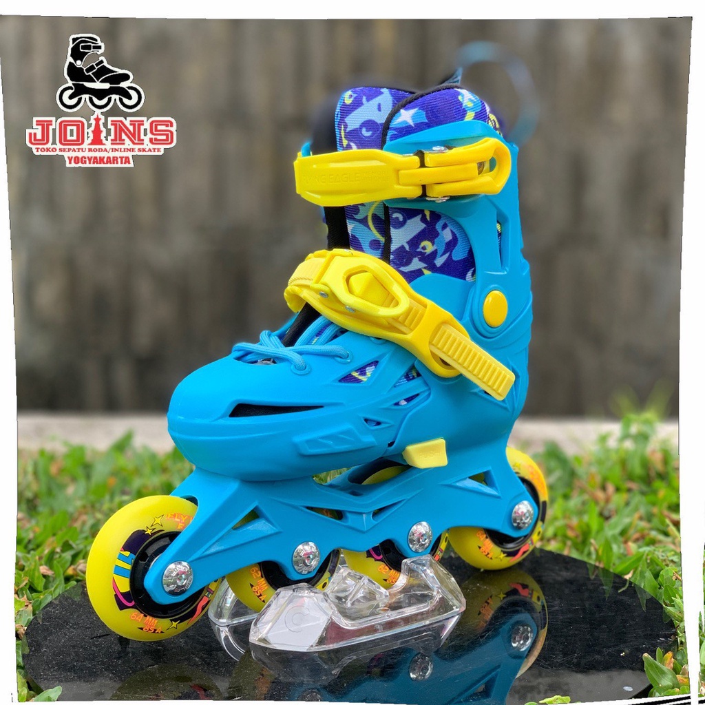 Sepatu Roda Inline Skate Anak Flying Eagle NT2 Blue