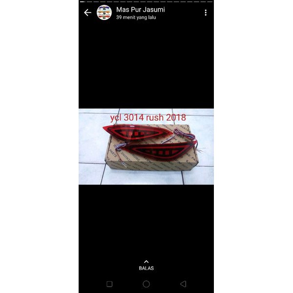 komponen Lampu led bumper belakang rush terios 2018 berkualitas