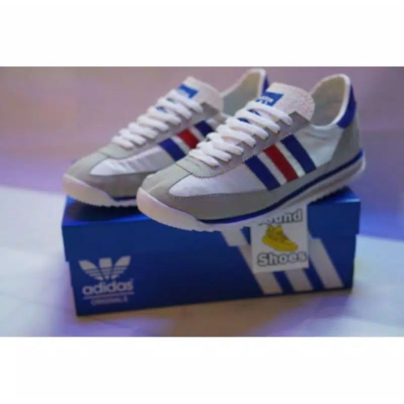 Sepatu Adidas sl72 White France Putih Merah Biru