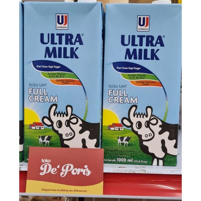 

Susu Ultra Milk 1Liter Fullcream Cod Dan Best Seller