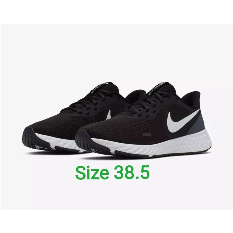 Sepatu Running Wanita Nike Revolution 5 - Black Anthracite White 100% Original