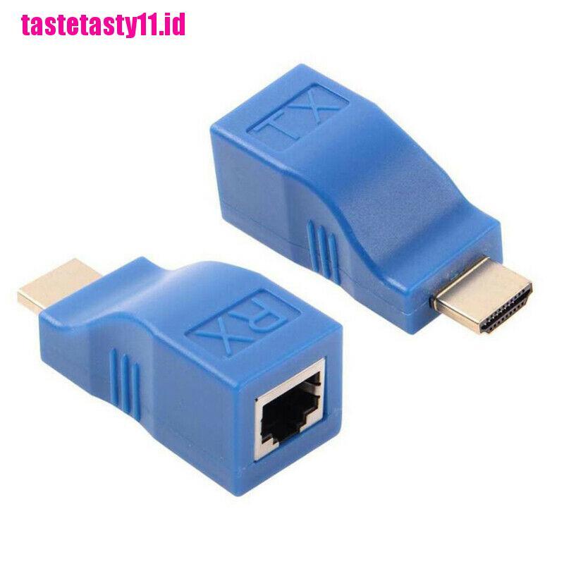 2pcs Extender HDMI 1080P Ke RJ45 Over Cat 5e / 6 Network LAN Ethernet