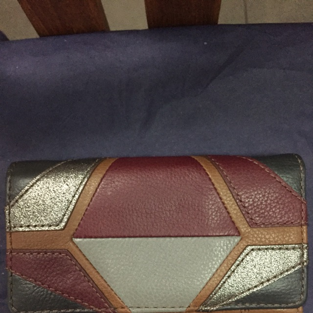 SOLD Fossil Wallet Patchwork