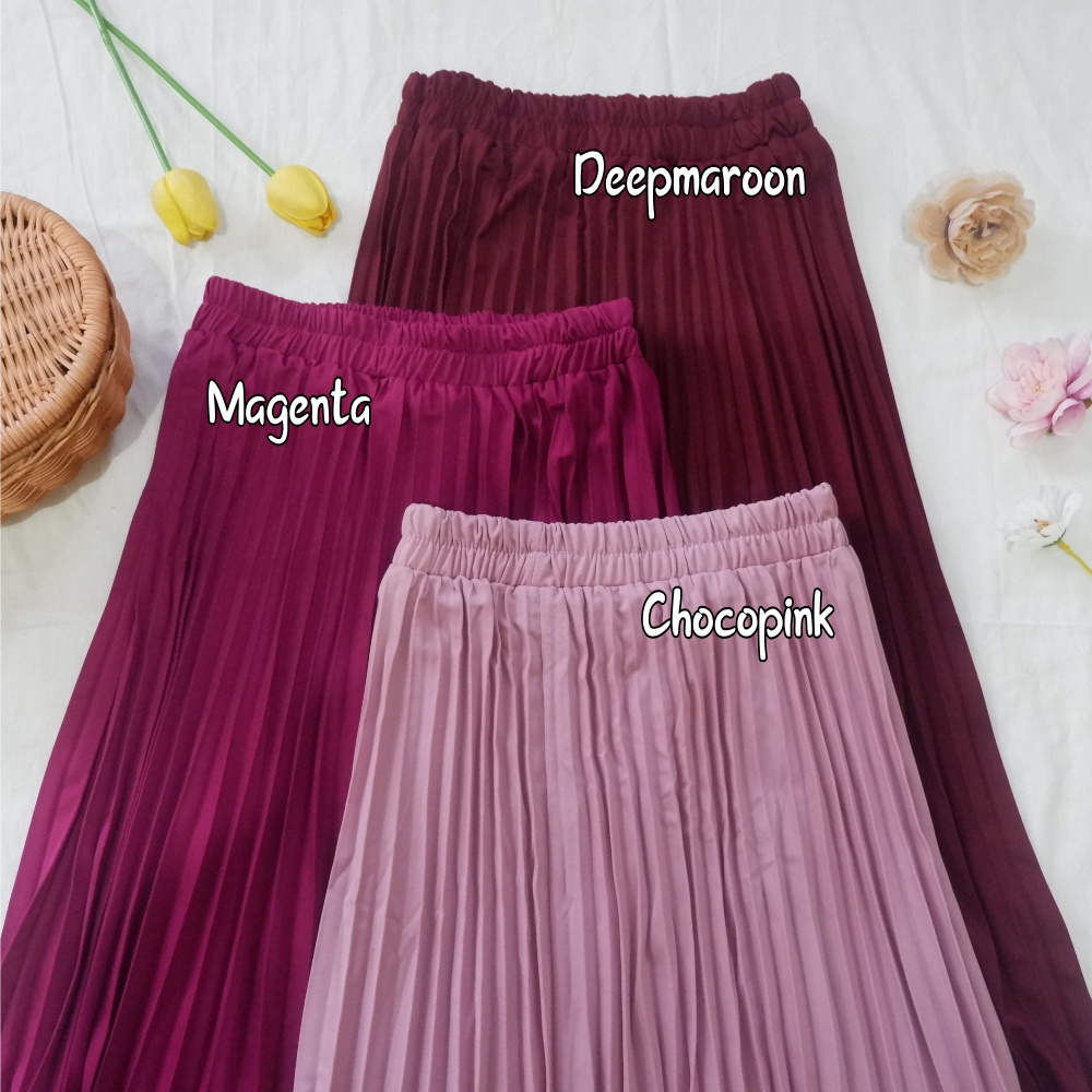 PLEATED SKIRT / ROK PLISKET MURAH BY ARUNA OUTFIT