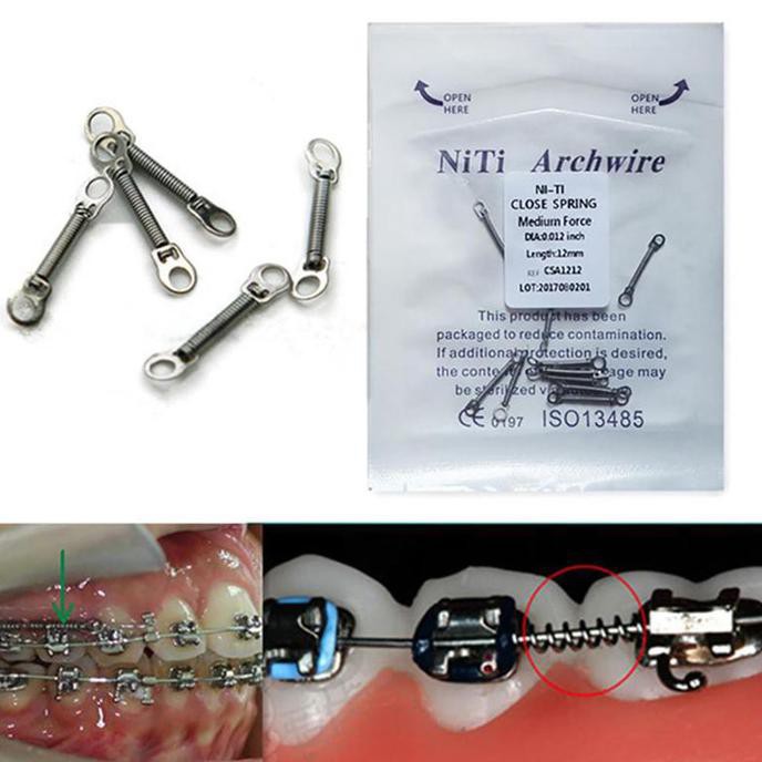 

TURUN HARGA 10pcs/pack Closed Coil Spring FDA High quality orthodontic kawat behel ZD263