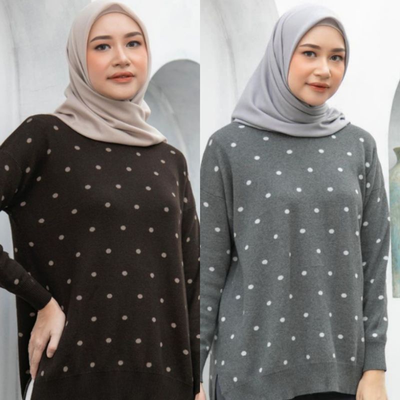 POLKA KNIT by HEAVEN LIGHT-SIZE S/M
