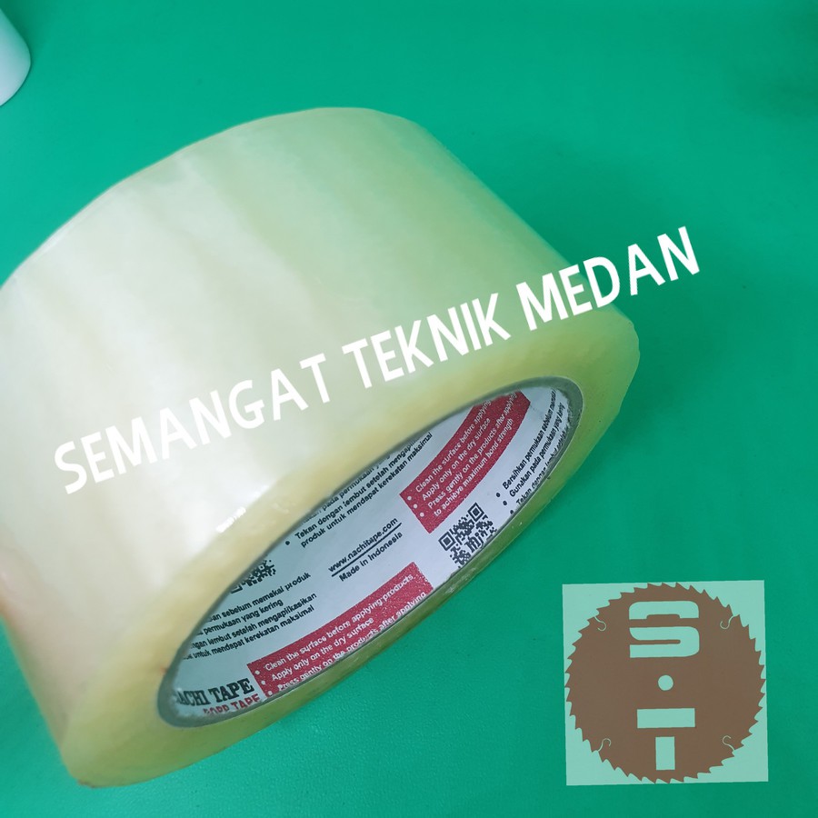 

LAKBAN PLAKBAN SELOTIP ISOLASI SOLASI TAPE BENING 2" 100 YARD NACHI