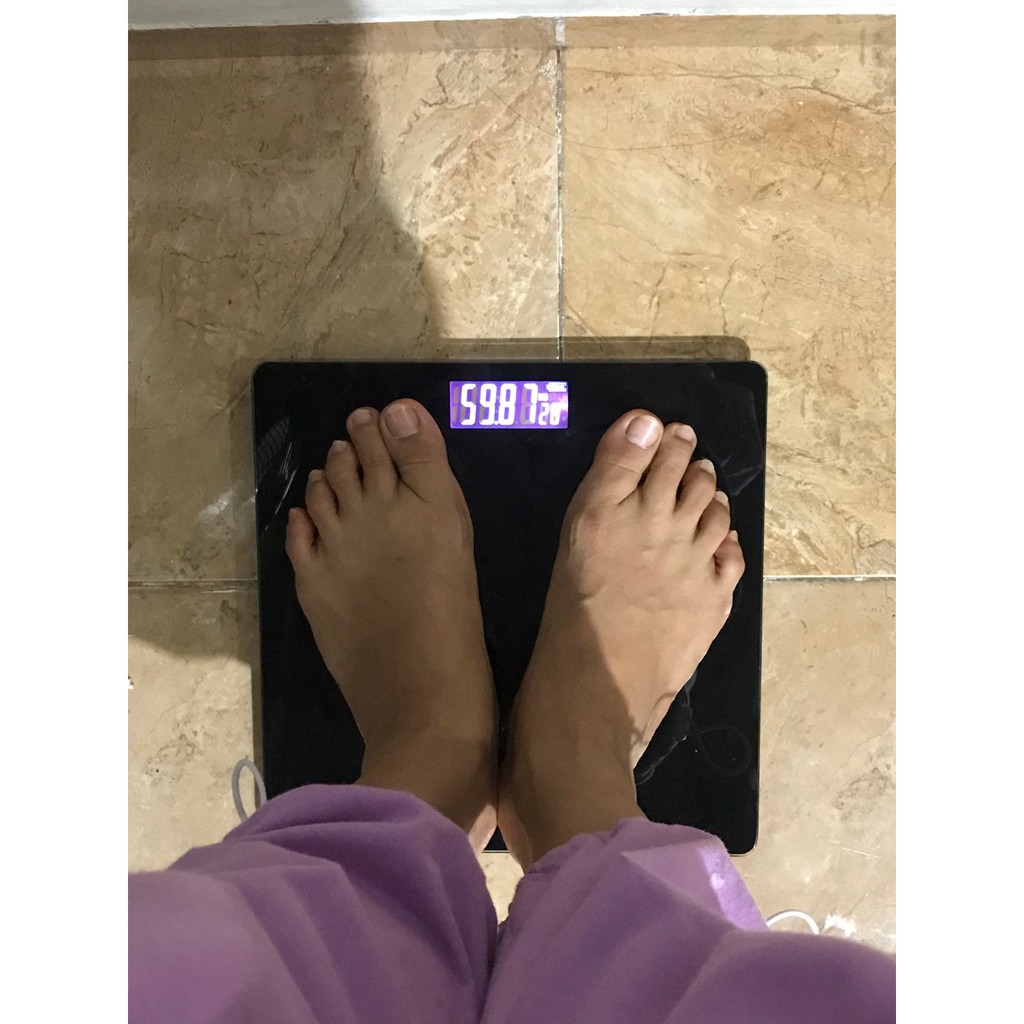 GS8pro Timbangan Badan Digital 180KG Full Black Pink Digital Scale Beban Load 180 Kg Timbangan Akurat Taffware