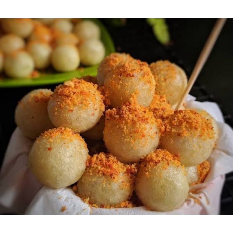 

Cimol keju/cimol ayam pedas/cimol sosis/cimol polos