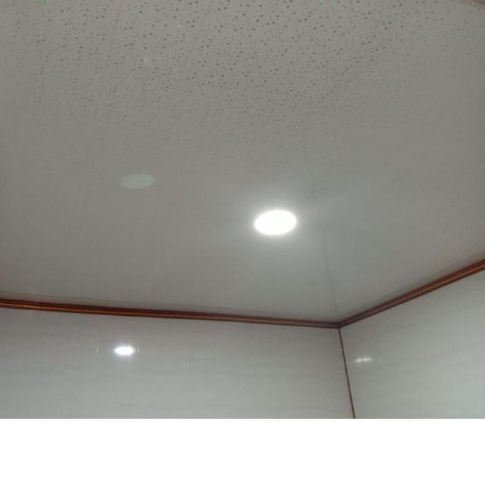 ♖Plafon pvc putih glossy motif bintang nusahome White based 3