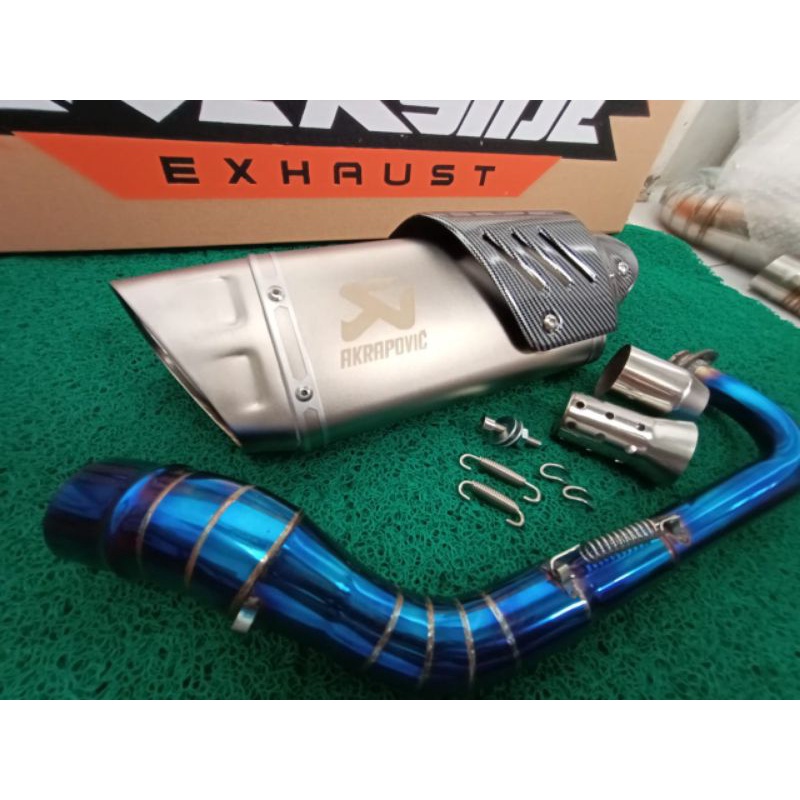 KNALPOT AKRAPOVIC EVOLUTION LINE IMPORT TAIWAN FULL SYSTEM NMAX NEW NMAX OLD AEROX NEW AEROX OLD ADV