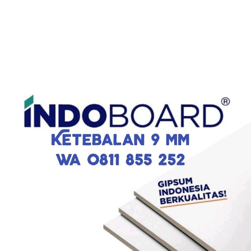 PAPAN GYPSUM/GIPSUM INDOBOARD / INDOBORD