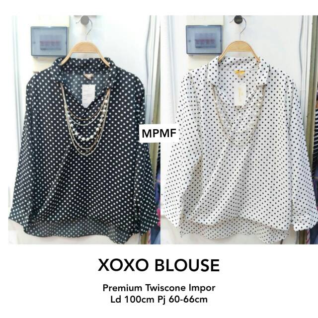 Xoxo blouse (bisa cod)/original real pic