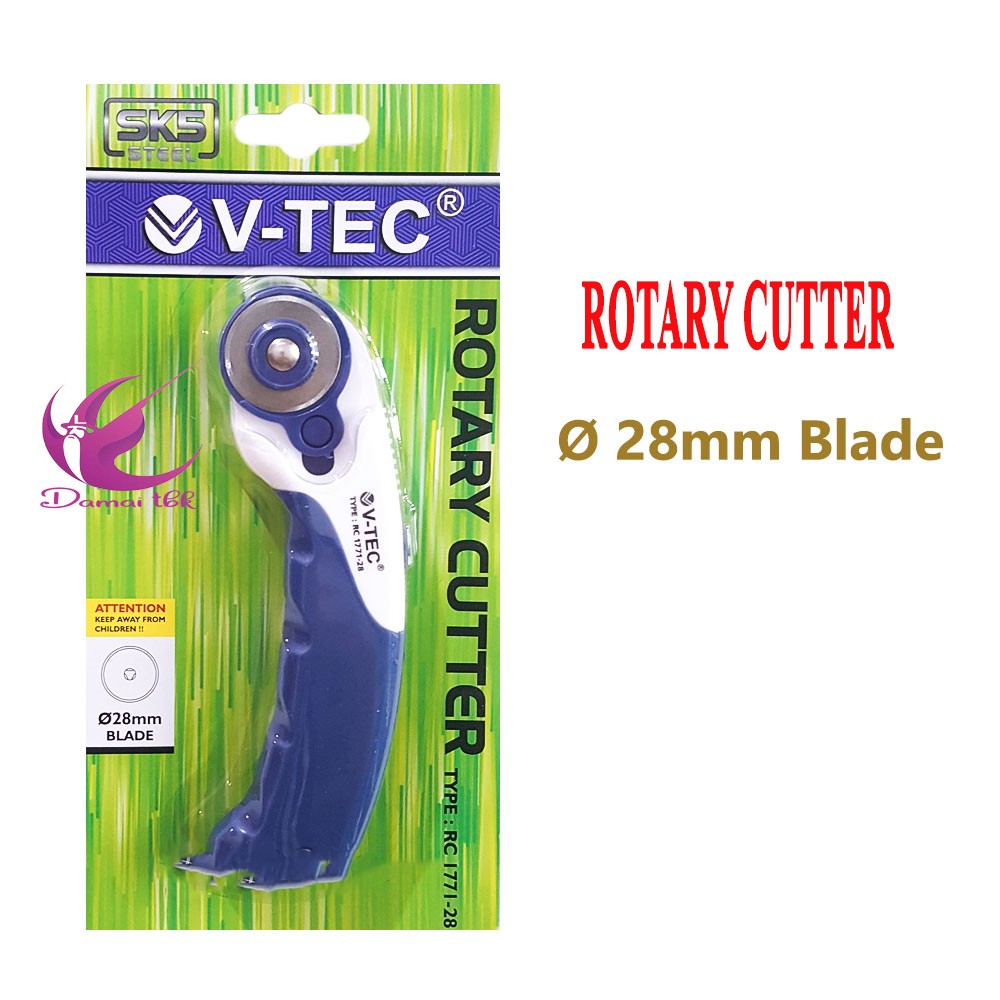 

V-Tec Rotary Cutter (RC 1771-28) pemotong Kain Kertas 28mm