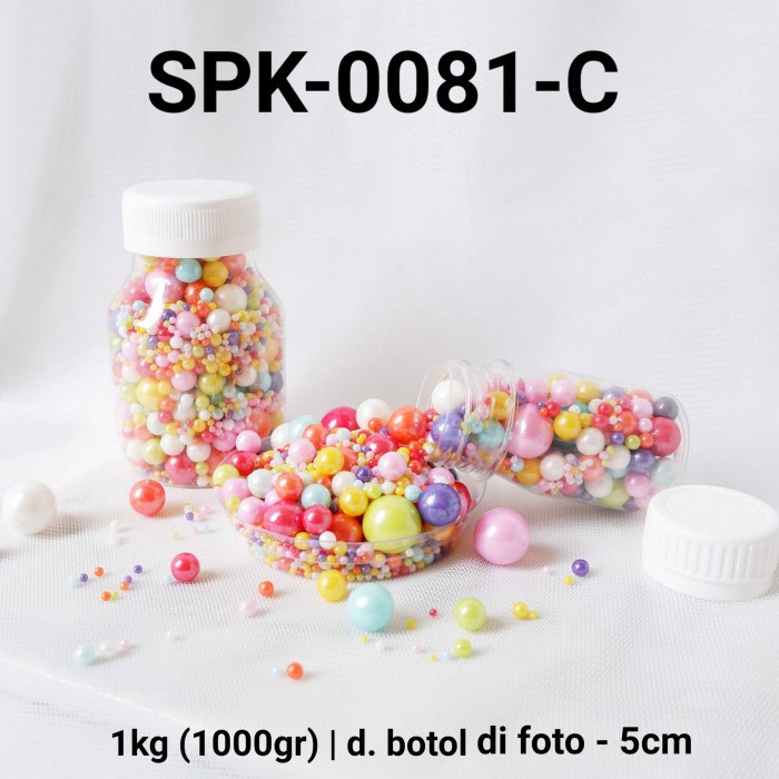 

SPK-0081-C Sprinkles sprinkle sprinkel 1kg 1kilo mutiara mix rainbow