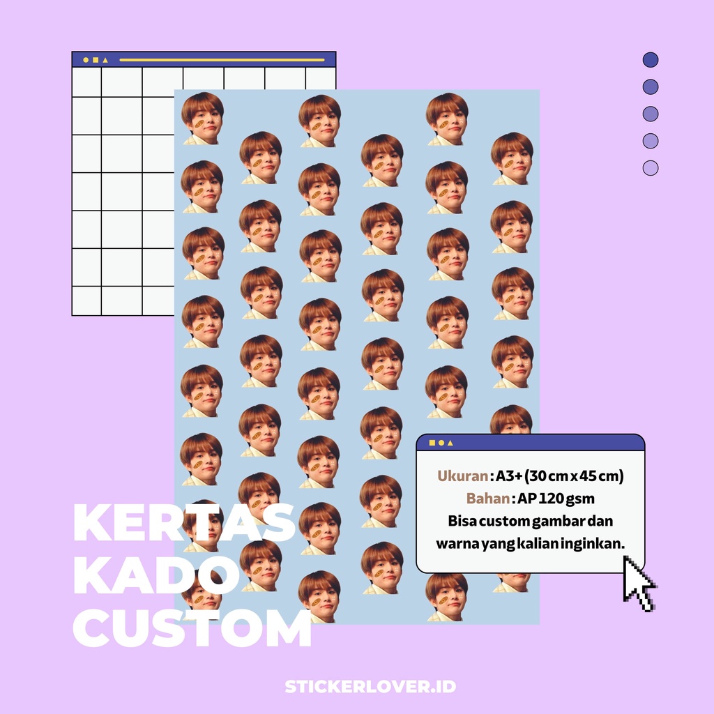 

[PROMO] KERTAS KADO CUSTOM