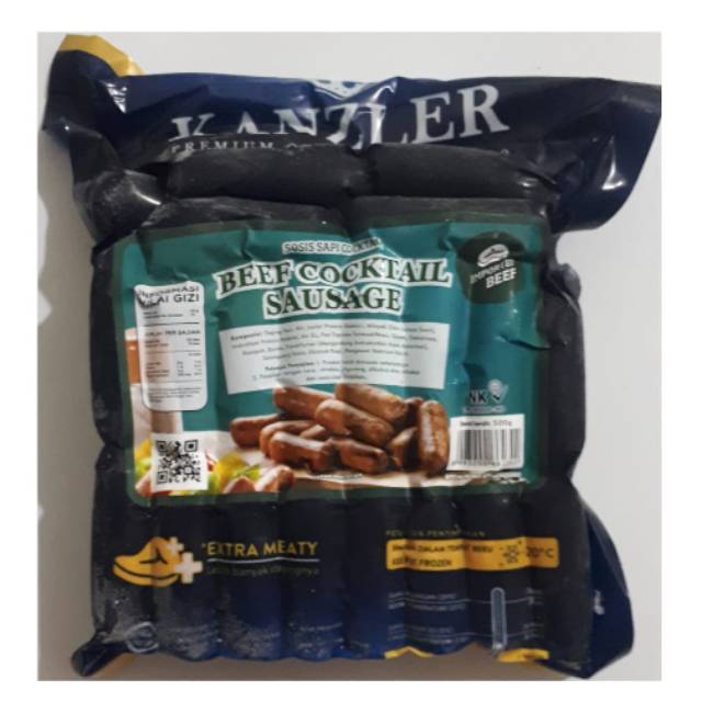 

Kanzler Sosis Beef Cocktail Sausage 500 gram