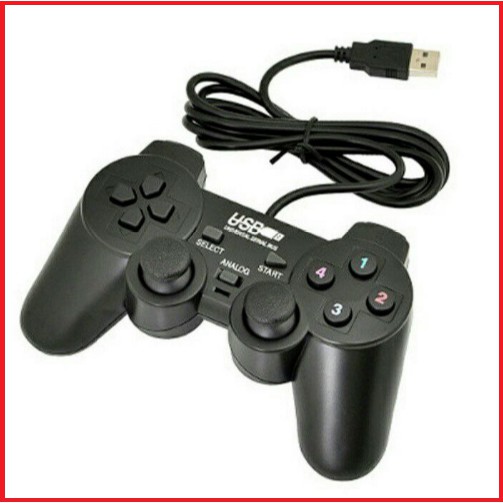 Gamepad SINGLE Getar Black - Stick PC Laptop - Joystick PC Laptop Usb