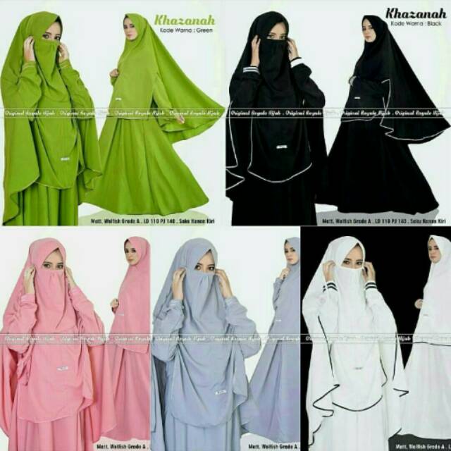 Khazanah Syari/Gamis Syar'i Cadar/Gamis Jumbo/Syar'i Jumbo Busui/Set Syar'i Murah