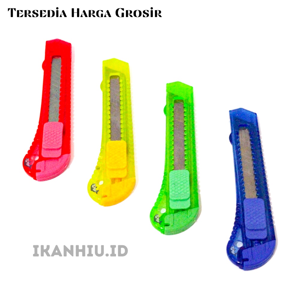 

Pisau Cutter Besar Transparan Warna Warni Murah Per Pcs - Alat Pemotong Kater Tajam Bening - Murah Renceng