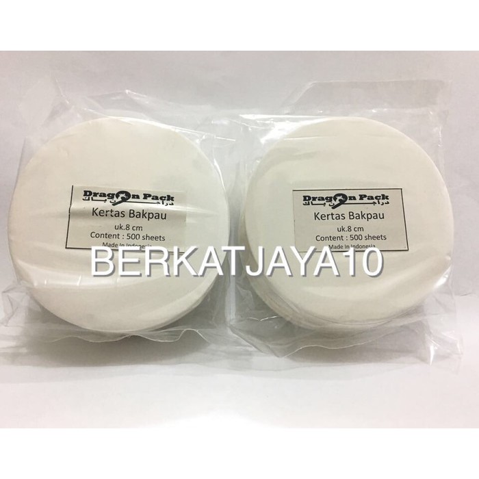 Kertas Bakpau alas bakpao diameter 8 cm Dragon Pack isi 500 lembar