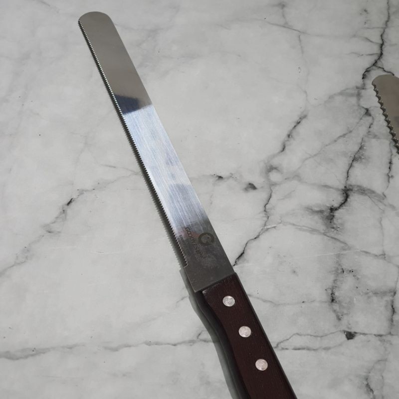 goodyes stainless kitchen cake bread knife with wooden handle /pisau dapur / pisau kue