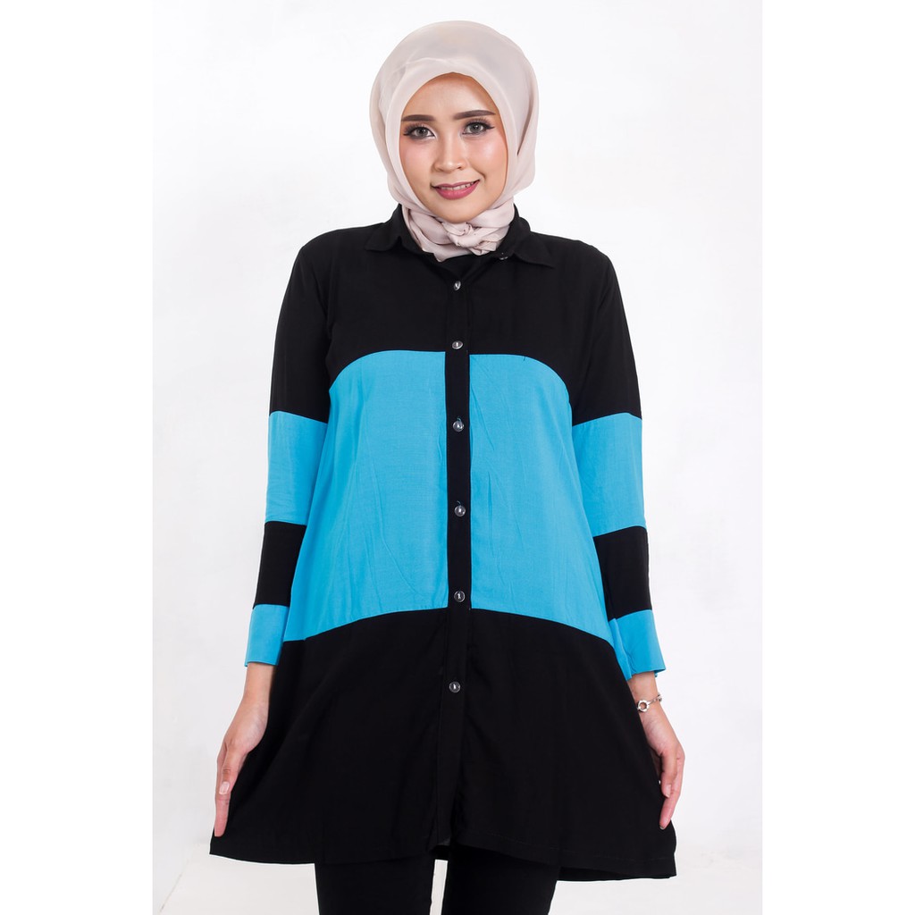 SORAYA TUNIK HITAM-TURKISH