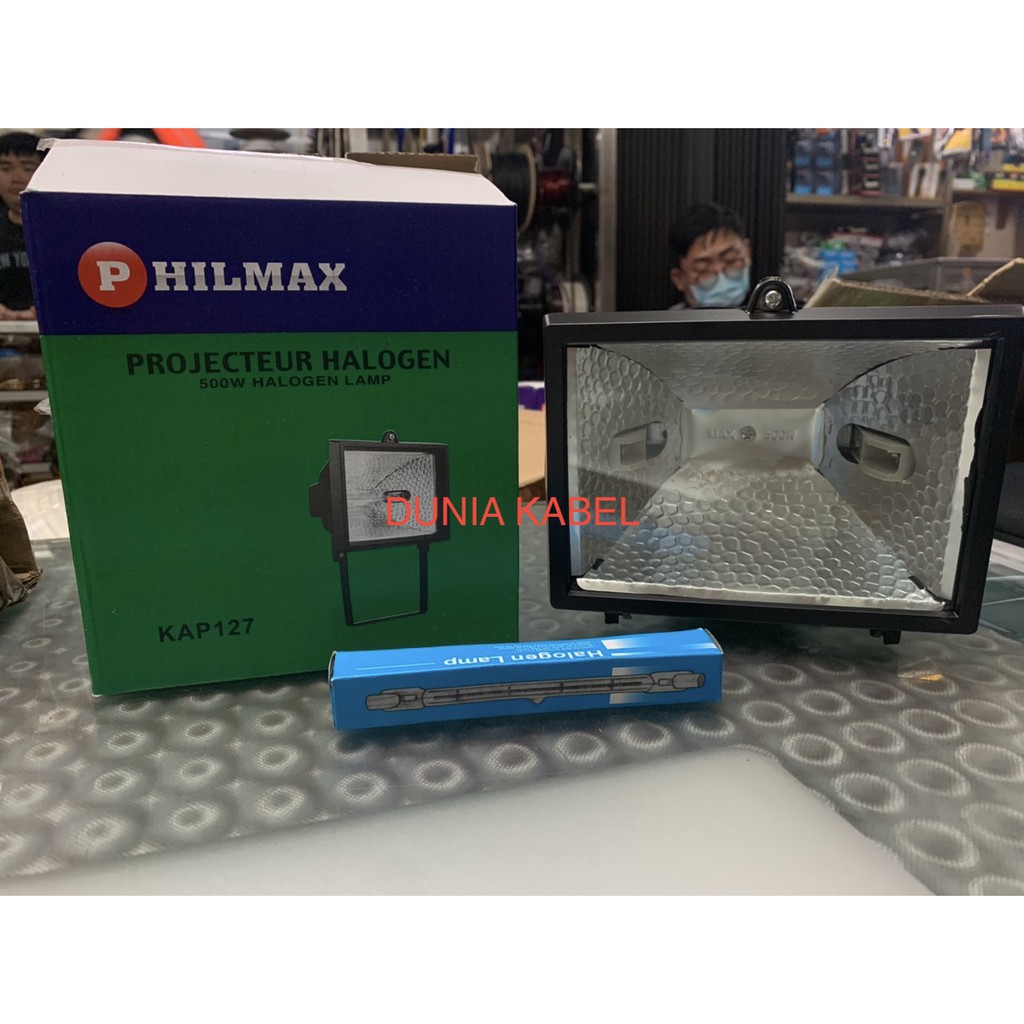 Kap Lampu Sorot Halogen 500Watt 500 watt 500W Lampu Tembak Halogen