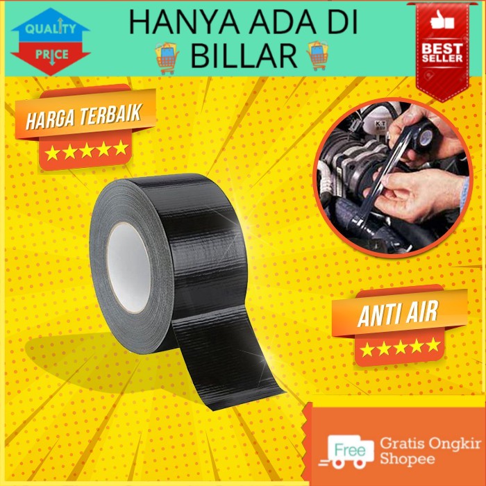 ISOLASI LAKBAN HITAM KARET KABEL SATELIT ANTI AIR SOLATIP PIPA LEDENG WATERPROOF TAHAN HITAM TAPE