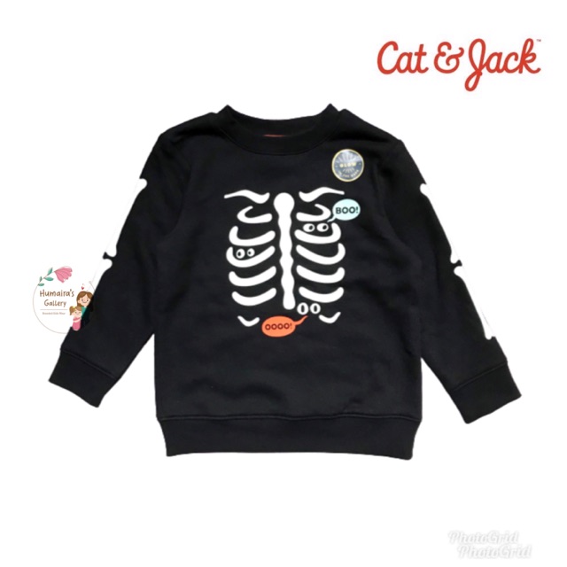 Cat&Jack Glow in The Dark Sweater size 12 bulan- 4 tahun