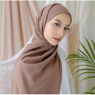 Jilbab Pashmina Sabyan Kerudung Pasmina Diamond Crepe Pinggir NECI BISA COD