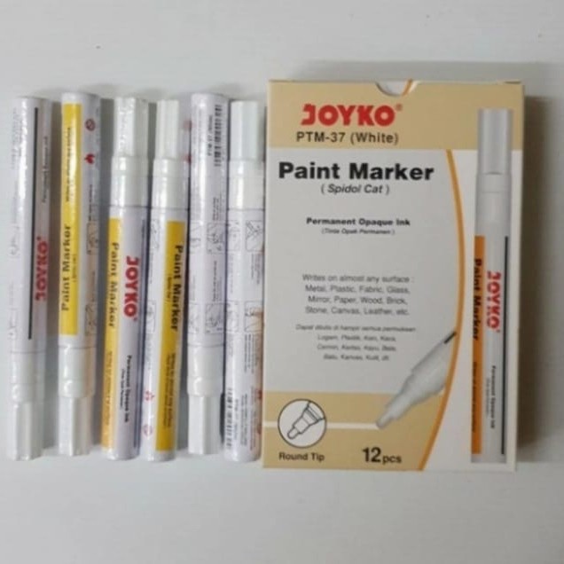 

spidol paint marker joyko putih permanen