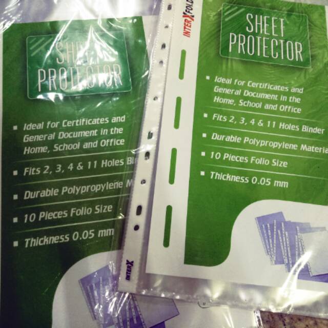 

Sheet protector/pocket folio murah bagus