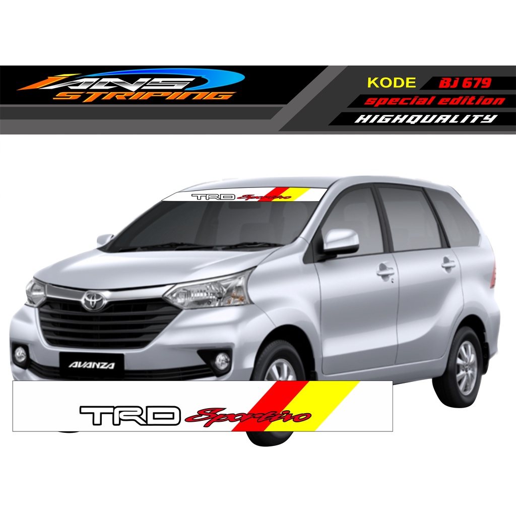 DECAL STIKER KACA DEPAN MOBIL KIJANG/ STICKER KACA DEPAN AVANZA/ DECAL BRIO/ DECAL KACA DEPAN L300