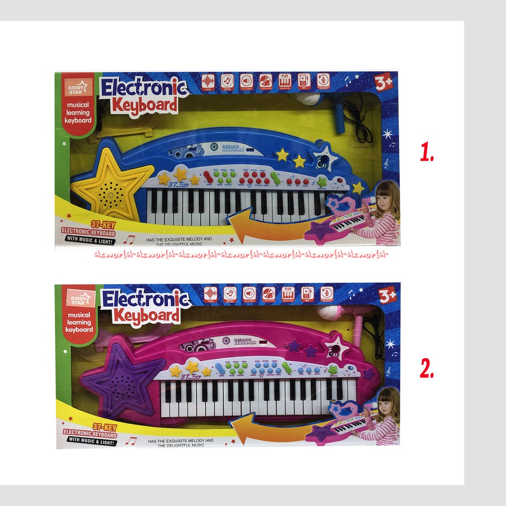 Kiddy Fun Musical Learning Keyboard Electronic Mainan Anak Piano