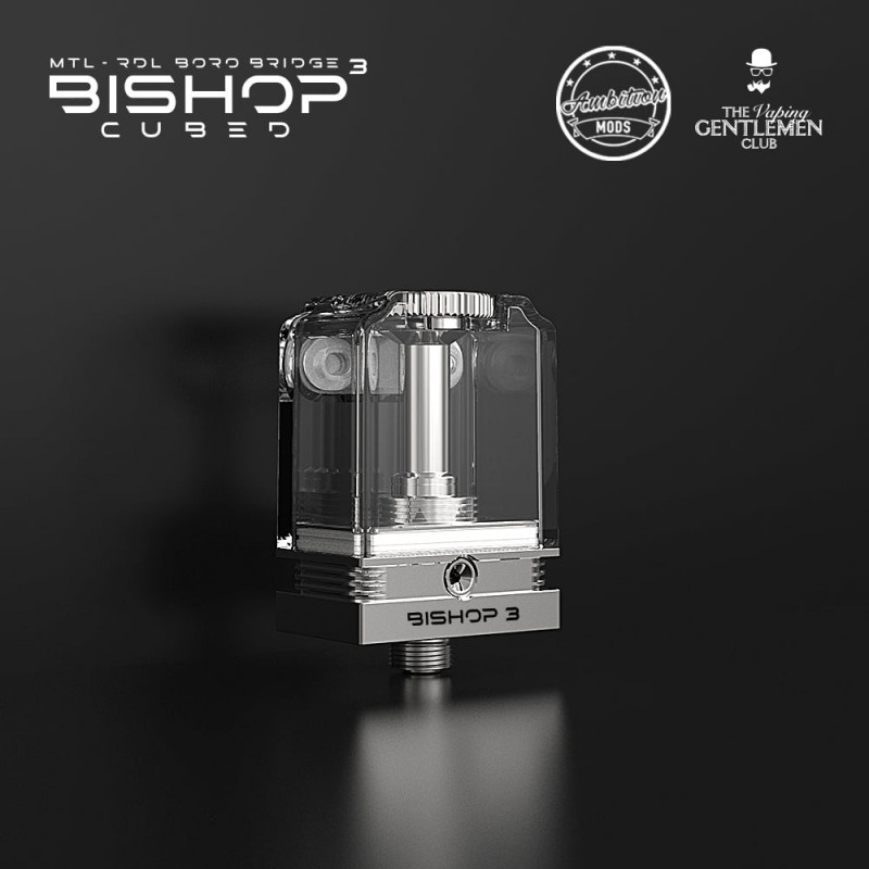 BISHOP CUBED RBA by Ambition Mods &amp; The Vaping Gentlemen Club