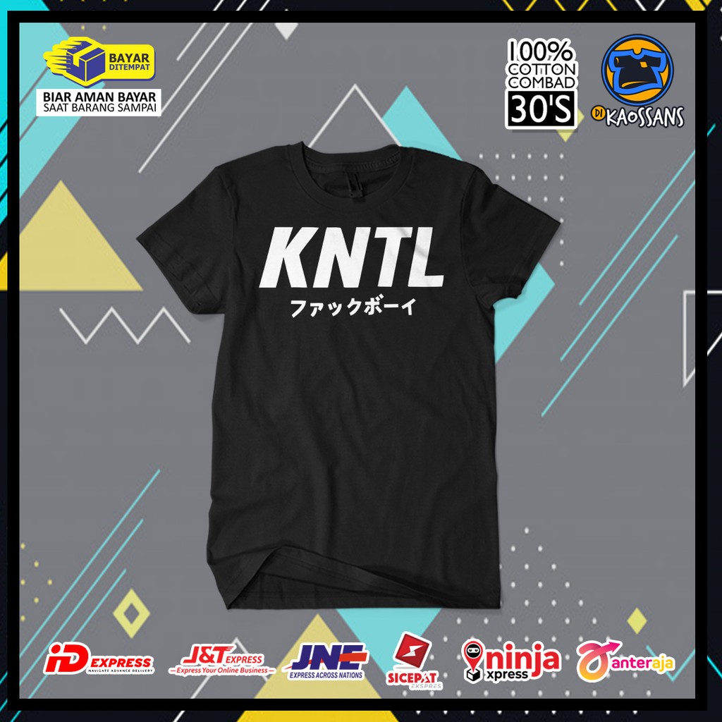 Baju Kaos Distro KNTL JAPANESE Cotton Combed / Kaos Sablon / Kaos Cowok Cewek Tulisan Kata Lucu