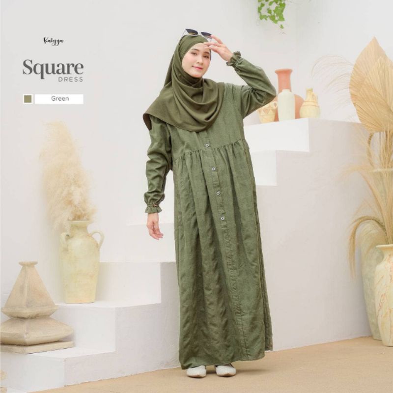 DRESS SQUARE BY KAIYYA GAMIS MUSLIMAH