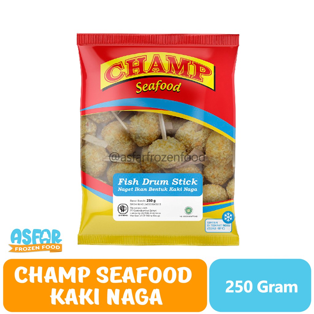 Champ Seafood Fish Drum Stick - Kaki Naga 250 Gram