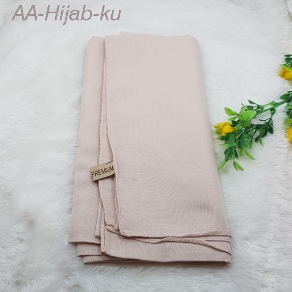 Segi Empat Paris Premium / Kerudung Katun Paris Premium / Jilbab Segi Empat Polos