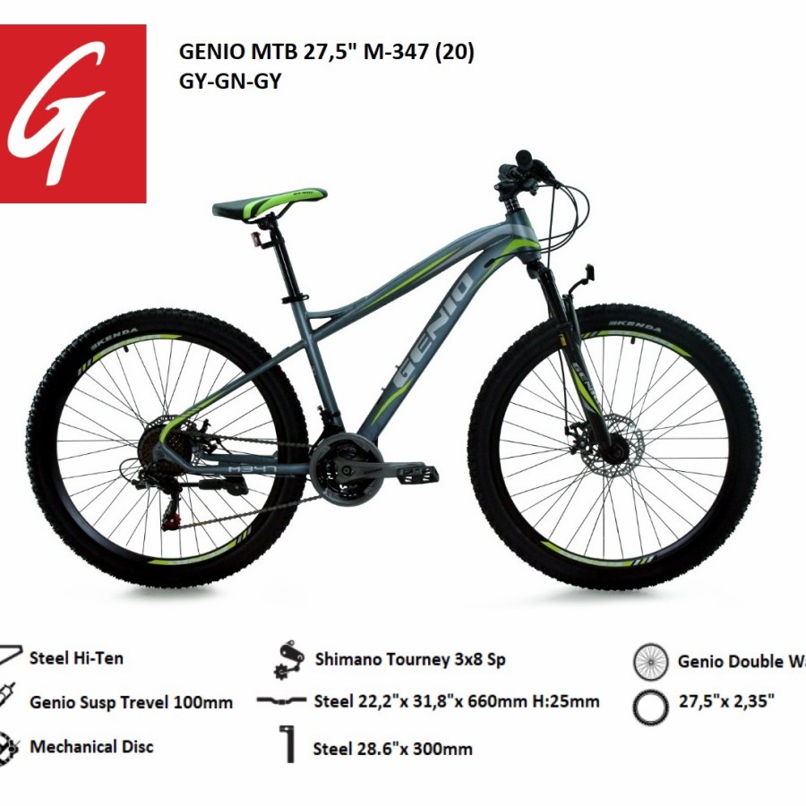 Sepeda Gunung Genio MTB 27.5 M-347