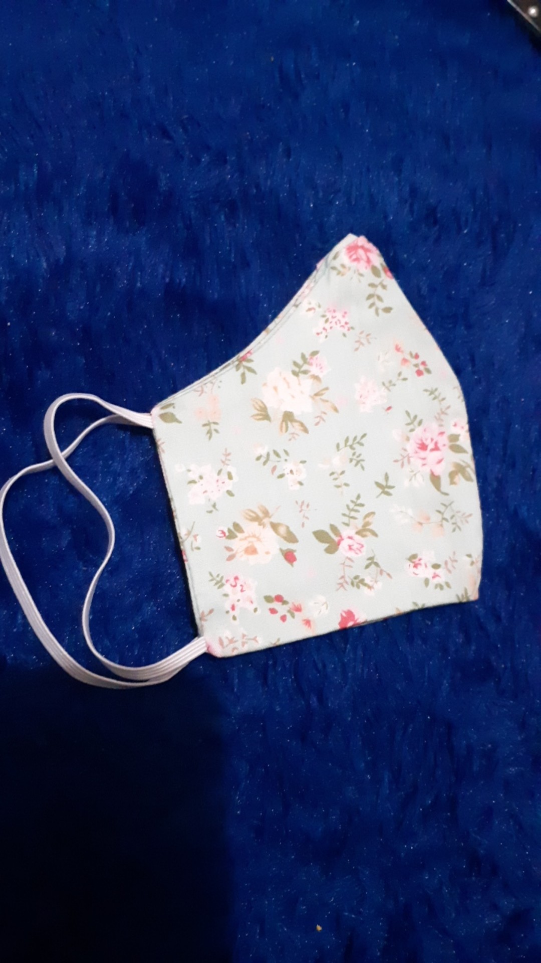 Masker Kain Katun 100% Motif Shabby_ Ready Karet Hijab Dan Non Hijab