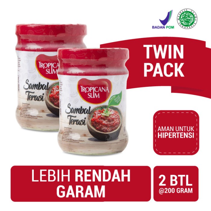 

vs2011bd Twin Pack: Tropicana Slim Sambal Terasi 200Gr Fsfs201