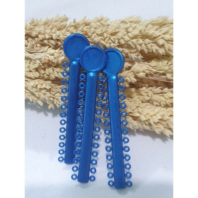 Karet power o creatif warna biru metalik